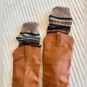 💚3/$15💚 Fair Isle Knit Leg warmer/footless boot socks